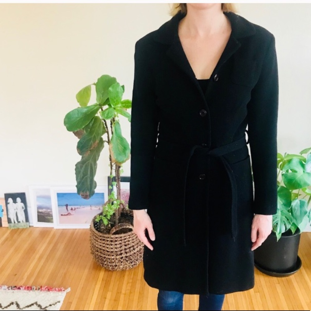 Wool trench coat